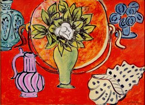 Stilleben med en magnolie af Henri Matisse