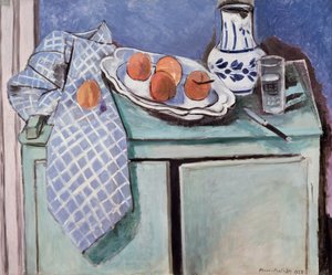 Stilleben på en grøn skænk af Henri Matisse
