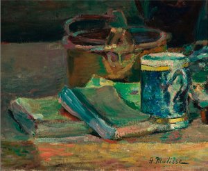 Still live with Books, ca. 1895 (olie på lærred) af Henri Matisse