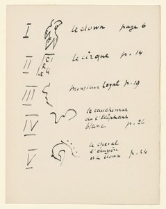 Billedtavle 1. Fra «Jazz». S. 149 af Henri Matisse