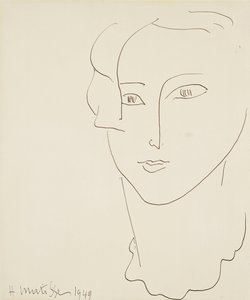 Kvindens hoved af Henri Matisse