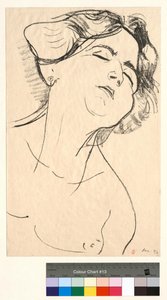 Kvindehoved, lukkede øjne af Henri Matisse