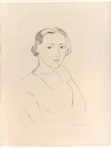 Hovedet af en ung kvinde af Henri Matisse