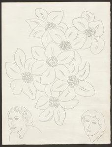 Blomsterne, planche seks fra Poesies de Mallarmé af Henri Matisse