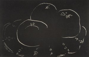 Tre æbler og en tallerken af Henri Matisse