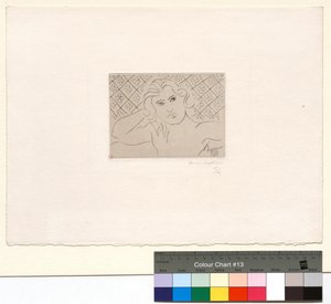 Torso, blomstrende baggrund af Henri Matisse