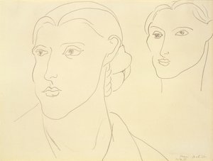 To studier af et kvindehoved af Henri Matisse