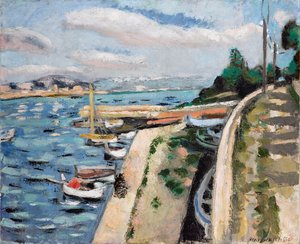 Udsigt over Antibes, ca. 1925 (olie på lærred) af Henri Matisse