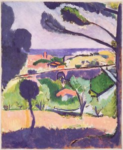 Udsigt over Collioure og havet af Henri Matisse