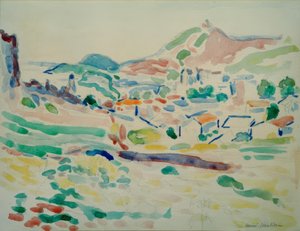 Udsigt over Collioure (landsby) af Henri Matisse