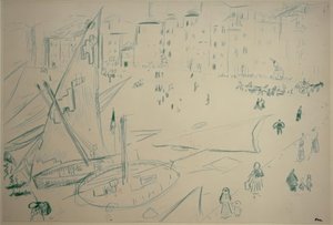 Udsigt til bagbord af Henri Matisse
