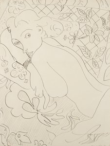 Kvinde, der lyver af Henri Matisse