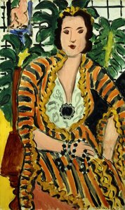 Kvinde med en blå juvel (Helene Galitzine med ædelsten) af Henri Matisse