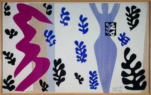jazz - le lanceur de couteaux 1943 (Gouache papir klippet og klistret på papir monteret på lærred) af Henri Matisse
