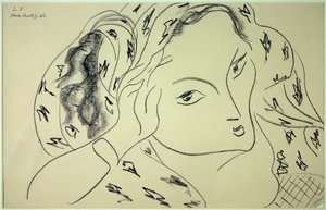 tema og variation l.5 1942 (tegning) af Henri Matisse