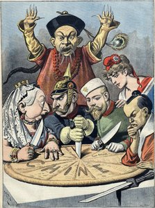 China - the cake of kings and ... of emperors Caricature, 1898dani