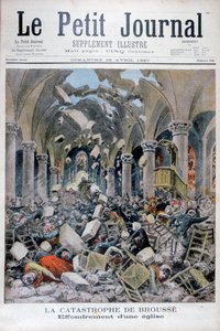 Sammenbrud af en kirke, Brousse, Frankrig, 1897 af Henri Meyer