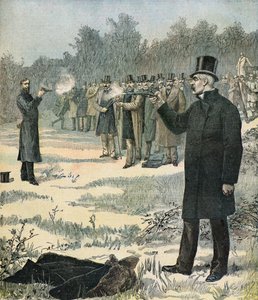 Duel mellem Georges Clemenceau og Paul Deroulede af Henri Meyer