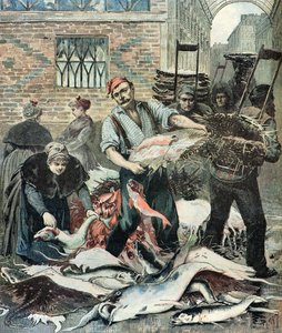 Fiskemarked i Paris af Henri Meyer