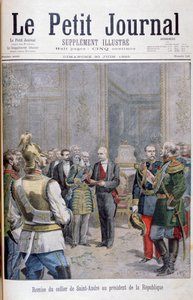 Overdragelse af collier de Saint André til republikkens præsident, 1895 af Henri Meyer