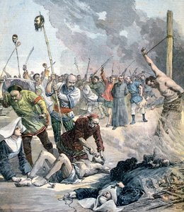Massakrer i Kina, 1891 af Henri Meyer