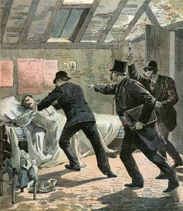 Politiet i Paris anholder en anarkist af Henri Meyer