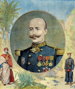 Portræt af general Oscar de Negrier af Henri Meyer