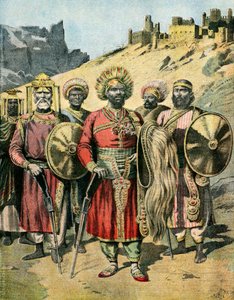 Portræt af Menelik 2, 1895 (Illustration)