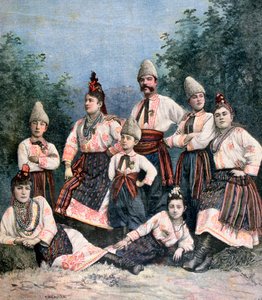 Russiske sangere, 1891 af Henri Meyer