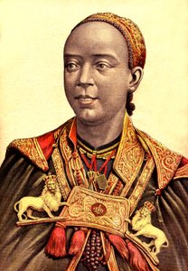 Taytou Bethel, kejserindekonsort af Menelik II af Etiopien af Henri Meyer