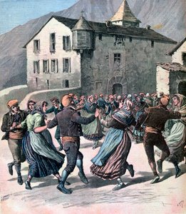 Farandole, Andorra, 1891 af Henri Meyer