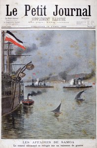 Den tyske konsul søger tilflugt på et tysk krigsskib, 1899 af Henri Meyer