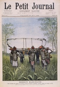 Marchand-missionen, der rejser fra Congo til Nilen, fra Le Petit Journal, 28. maj 1899 af Henri Meyer