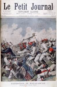 Erobringen af en Hova-lejr, Madagaskar, 1895 af Henri Meyer