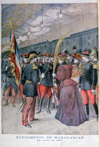 Tilbagekomsten af 200-regimentet fra Madagaskar, 1896 af Henri Meyer