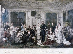 Kongefamilien i Danmark, 1891 af Henri Meyer