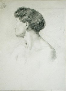 Mand i profil af Henri Michel Antoine Chapu