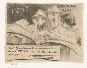 Nytårsønske fra Octave Uzanne for året 1895