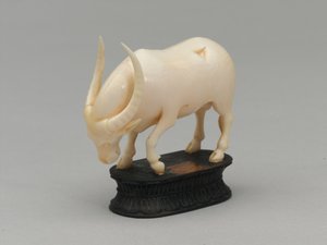 Sort biskop, skakbrik, Indien, 1820 ca