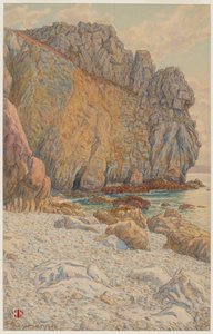 Klipperne ved Port Haor. Morgat af Henri Rivière