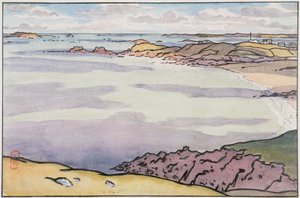 Pointe du Décollé set fra Garde Guérin af Henri Rivière