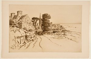 [Landsby ved havet] af Henri Rivière