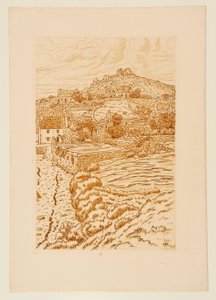 [Bretonisches Dorf] af Henri Rivière
