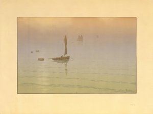 tåge på havet af Henri Rivière