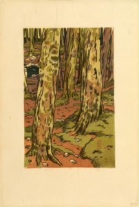 Vasketøj i skoven i Loguivy af Henri Rivière
