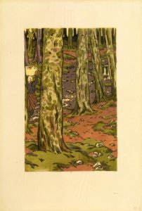Vasketøj i skoven i Loguivy af Henri Rivière