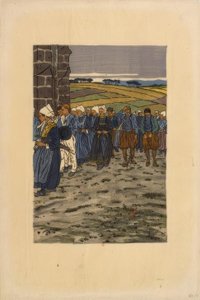 Benådningen af ​​Sainte-Anne-la-Palud af Henri Rivière