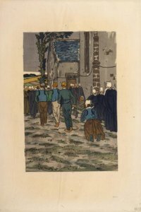 Benådningen af ​​Sainte-Anne-la-Palud af Henri Rivière