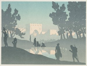 Den omvandrende jøde: Den Gamle By af Henri Rivière