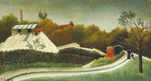 Savværk, udkanten af Paris, ca. 189395. af Henri Rousseau